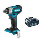 Dtw181t1 boulonneuse à chocs 18v lxt 180 nm 1 / 2 + 1 x 5. 0ah batterie - sans chargeur - makita Dtw181t1 boulonneuse à chocs 18v lxt 180 nm 1 / 2 + 1 x 5. 0ah batterie - sans chargeur - makita