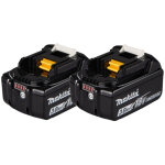 Makita pack de 2 batteries li - ion 18v 3ah bl1830b
