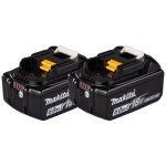 Makita pack de 2 batteries li - ion 18v 6ah bl1860b