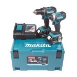 Makita - pack 2 outils perceuse ddf482 + visseuse dtd152 18 v li - ion dlx2127mj avec 2 batteries 4, ...