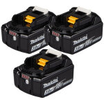 Makita pack de 3 batteries li - ion 18v 3ah bl1830b