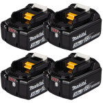 Makita pack de 4 batteries li - ion 18v 3ah bl1830b