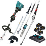 Makita pack outil multifonctions 36v dux60 + rallonge + d�broussailleuse + perche �lagueuse + taille ...