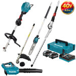 Makita pack outil multifonctions 40v ux01g + coupe - herbe + perche �lagueuse + taille - haies + souffleur ...