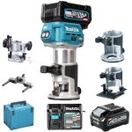 Makita - taille - bordures multifonctions rt001gm205 xgt 40 v avec deux batteries