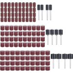 Manchons abrasifs ulisem sanding drum, pointe émeri (lot de 132), avec bandes abrasives et mandrins en ... Manchons abrasifs ulisem sanding drum, pointe émeri (lot de 132), avec bandes abrasives et mandrins en ...