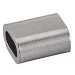 Manchon pour c�ble diam�tre 3 cuivre nickel� - 10 pi�ces