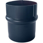 Manchon descente de goutti�re aluminium circulaire �80 mm anthracite ? raccord eau pluviale ext�rieur ...