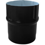 Manchon descente de goutti�re aluminium circulaire �80 mm noir ? raccord eau pluviale ext�rieur ? aluhome ...