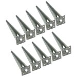 Estexo - manchon d'impact support de poteau manchon de sol 10 pièces ancrage au sol Estexo - manchon d'impact support de poteau manchon de sol 10 pièces ancrage au sol
