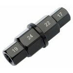 Manchon de retrait d'axe de roue avant de moto 17 19 22 24mm accessoire hexagonal d'axe de moyeu noir ...