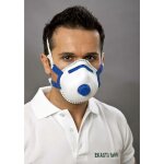 Mandil soft v 412 084 masque anti poussi�res fines avec soupape ffp2 5 pc(s) - ekastu