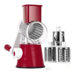 Mandoline de cuisine manuelle, coupe legumes multifonctions avec 3 lames de tambour dtachables, coupe ...