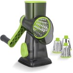 Mandoline de cuisine manuelle, coupe legumes multifonctions avec 3 lames de tambour dtachables, coupe ...