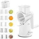 Mandoline de cuisine manuelle, rpe  fromage rpe  cuisine avec 5 lames de tambour trancheuse  lgumes ...