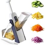 Mandoline de cuisine safety slicer manuelle multifonction tous coupe lgumes lame en acier inoxydable, ...