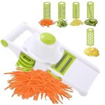 Mandoline ? mandoline r�glable pour l�gumes, coupe - courgettes, coupe - frites, coupe - gaufres ondul�, ...