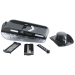 Mandoline v + réservoir + garde sécuritaire - noir - mastrad Mandoline v + réservoir + garde sécuritaire - noir - mastrad