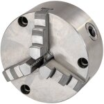 Mandrin 3 mors à serrage concentrique corps en fonte ø125 mm montage frontal pour plateau diviseur thv ... Mandrin 3 mors à serrage concentrique corps en fonte ø125 mm montage frontal pour plateau diviseur thv ...