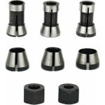 Mandrin de fraiseuse - lot de 6, collet mandrin affleureuse (6 mm, 6. 35 mm, 8 mm), pince de serrage ...
