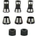 Andyou - mandrin de fraiseuse - lot de 6, collet mandrin affleureuse (6 mm, 6. 35 mm, 8 mm), pince de ...