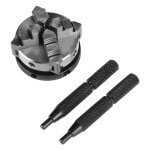 Mandrin manuel de tour � 4 mors r�versibles et autocentrants de 50 mm, filetage m14, k02 - 50