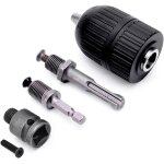 Mandrin de per�age rapide 2 - 13 mm 1 / 2' x 20unf avec 1 / 4 hex, 3 / 8' sds plus, adaptateur pour cl� ...