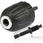 Mandrin de perceuse, mandrin sans cl� 0. 8 - 10mm, mandrin � serrage rapide 3 / 8' - 24unf, mandrin porte ...