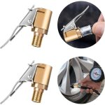 Mandrin pneumatique avec clip adaptateur, 2 jeux de gonfleur de pneu avec connecteur barbel pour rparation ...