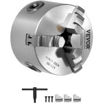 Mandrin de tour a 3 machoires, 80 mm, mandrin auto - centrage mors reversibles, en fonte ht300, plage ...