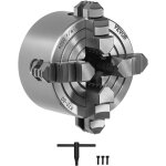 Mandrin de tour a 4 machoires, 80 mm, mandrin auto - centrage mors reversibles, en fonte ht300, plage ...