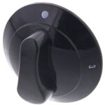 Manette bouton electrique noire pour cuisiniere - 207100222402