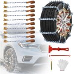Mangan�se chaine neige 10 pi�ces pour pneus 165 � 265 mm cha�nes � neige pour auto voiture camion suv ...