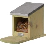 Mangeoire ecureuil en bois et zinc