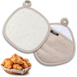 Maniques �paisses en silicone antid�rapant � texture ondul�e, r�sistantes � la chaleur et dot�es de poches, ...