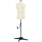 Mannequin de couture ajustable pour homme buste d�coratif de homme cr�me taille 37 - 45 46605