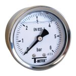 Sferaco - manom�tre � bain de glyc�rine 0 - 6 bars - �50 - axial de t - meter