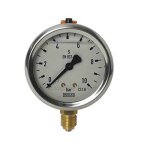 Manomtre glycrine 0 - 10 bar 1 / 4'', botier en acier inoxydable pour filtre a sable piscine, rducteur ...
