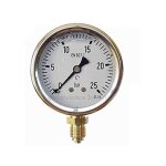 Manomtre glycrine 0 - 25 bar 1 / 4'', botier en acier inoxydable pour filtre a sable piscine, rducteur ...