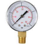 Manom�tre hydraulique � cadran pour filtre de piscine, 50 mm, 0 � 60 psi (0 � 4 bar), filetage npt 1 ...