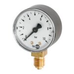 Manom�tre, raccord radial par le bas, � nominal : 63 mm, raccord g 1 / 4 pouces, plage d'affichage 0 ...