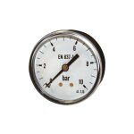 Manometre sec a raccordement axial