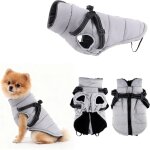 Manteau pour chien hiver petite taille, imperm�able manteau chien avec harnais r�fl�chissants et r�glable, ...
