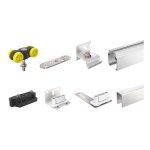 Mantion - kit complet garniture et rail win - slide r - 1 vantail - charge 80 kg - rail de 2 m