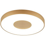 Mantra - plafonnier design, grande lampe de plafond coin led or en plastique