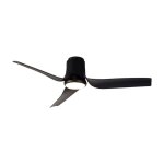Mantra - ventilateur, ventilateur de plafond led ushuaia noir en metal