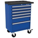 Manutan - jamais utilise] servante d'atelier en acier 6 tiroirs avec plateau suprieur - a149186