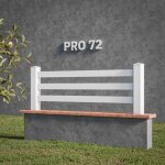 Mon march� d�co - kit cl�ture pro pvc blanc h. 72 cm x l. 5. 70 m - 3 lisses