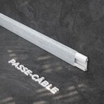 Mon march dco - plinthe passe - cble pvc 50 mm - chne cendr - 2. 60 m, lot de 5