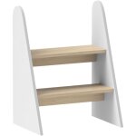 Marche pied enfant aiyaplay marchepied enfants escabeau 2 marches pour enfants 3 � 8 ans en bois charge ...